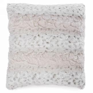 Beige fur pillow best sale