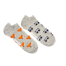 Load image into Gallery viewer, Men’s Ankle Socks | Fox &amp; Raccoon | Mismatched
