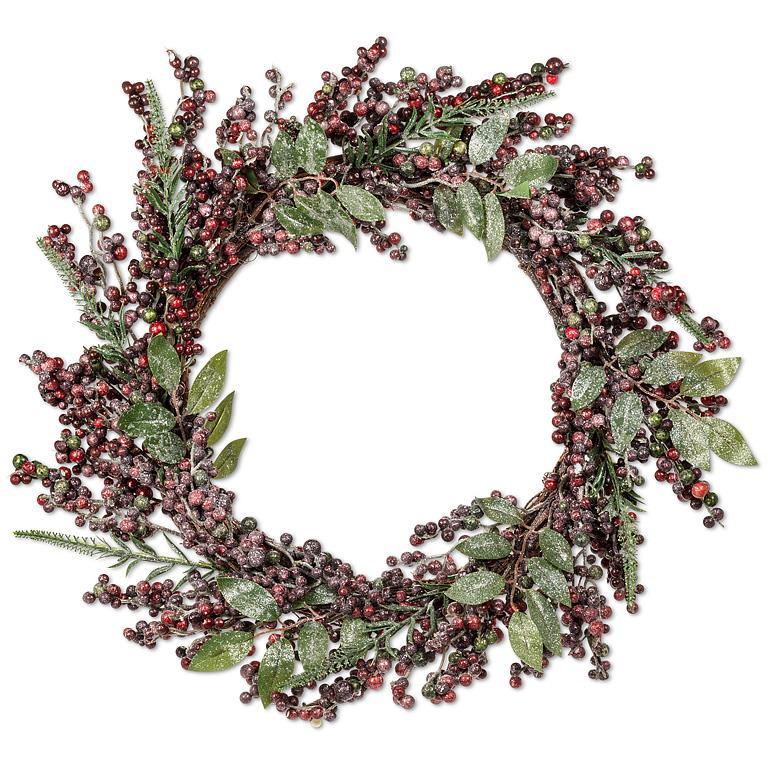 Large Frosted Berry Wreath