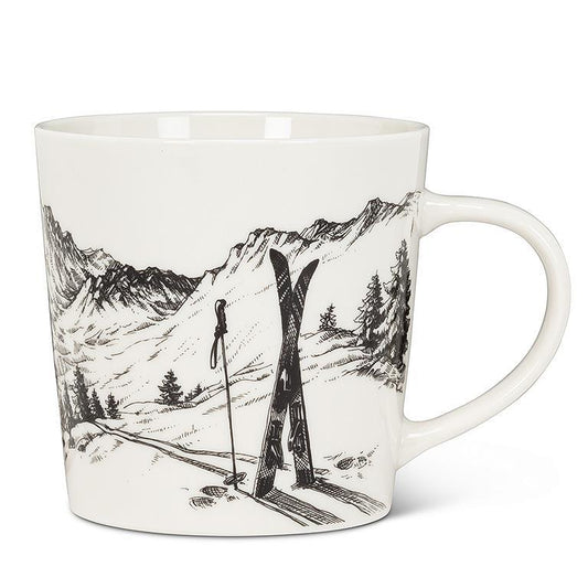 Ski Mug, Sketch Style