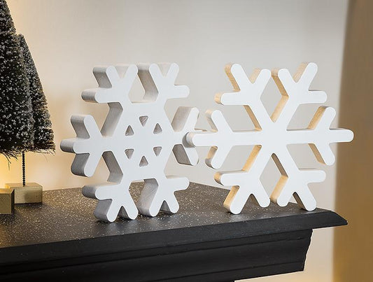 Wooden Snowflakes