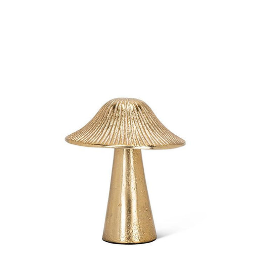 Small Ribbed Mushroom Gold