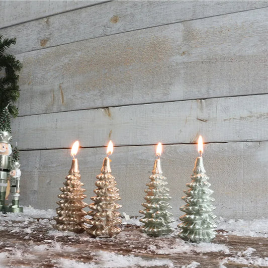 Tree Shaped Metallic Candles