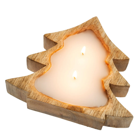 Wooden Tree Candle