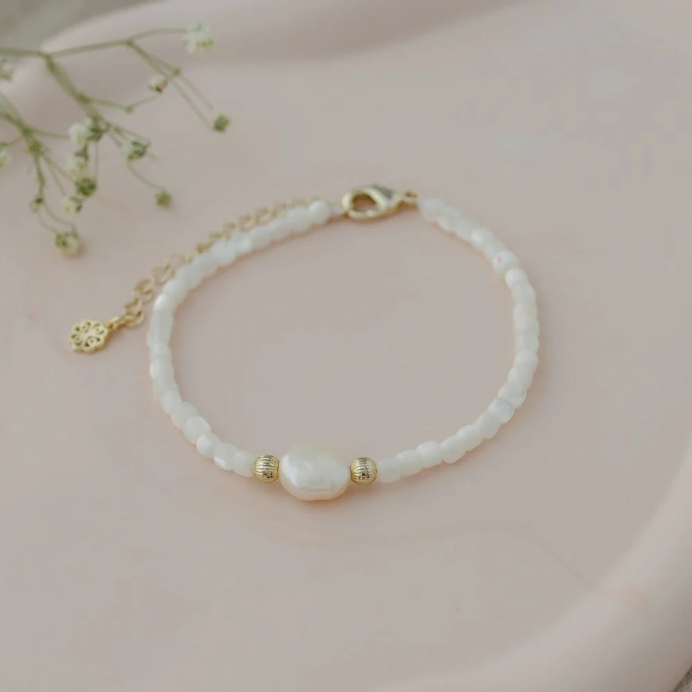 Bayla Bracelet: Mother Of Pearl