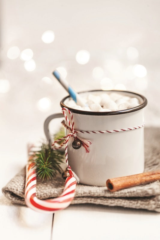 Snowman Candy Cane Hot Chocolate