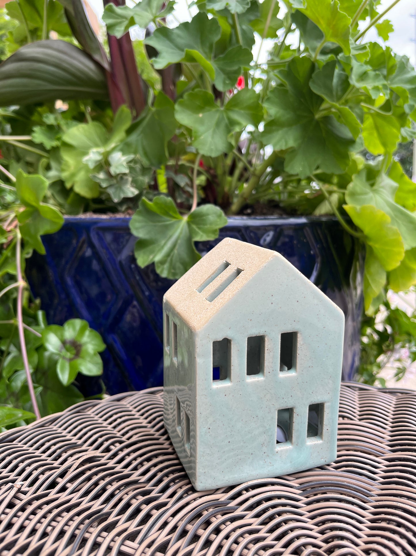 Blue Ceramic House