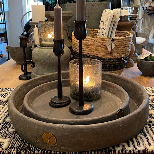 Rustic Cement Decor Plate