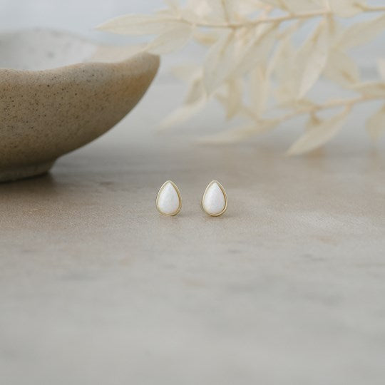 Icy Rain Studs - Opalite