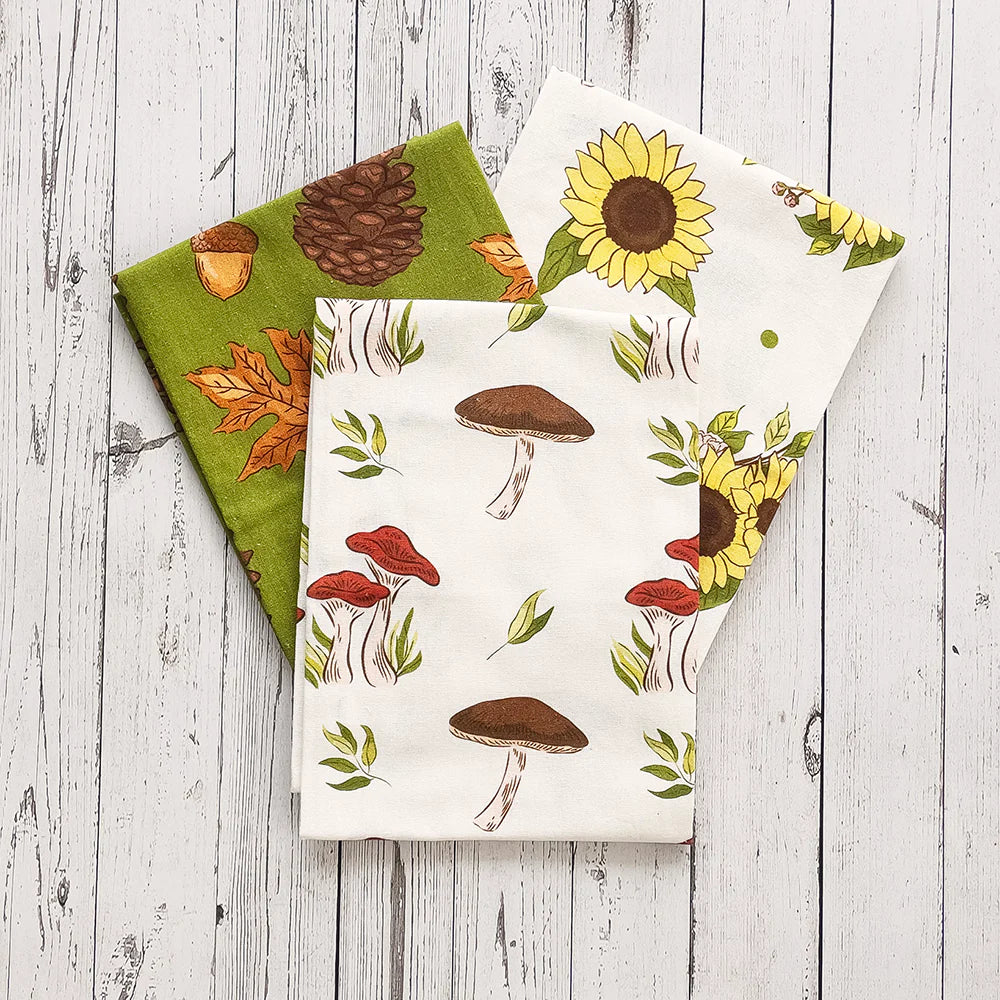 Thanksgiving Floursack Kitchen Towel S/3