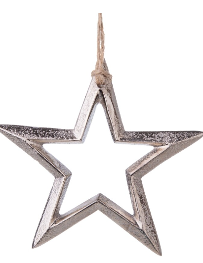 Silver Star Ornament