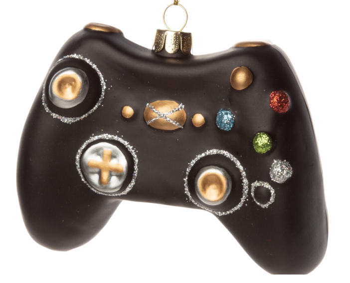 Video Game Controller Glass Ornament