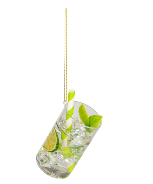 Glass Mojito Ornament