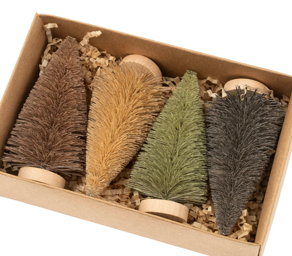 Bottle Brush Tree Sets Four