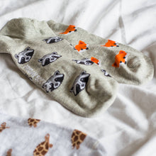 Load image into Gallery viewer, Men’s Ankle Socks | Fox &amp; Raccoon | Mismatched
