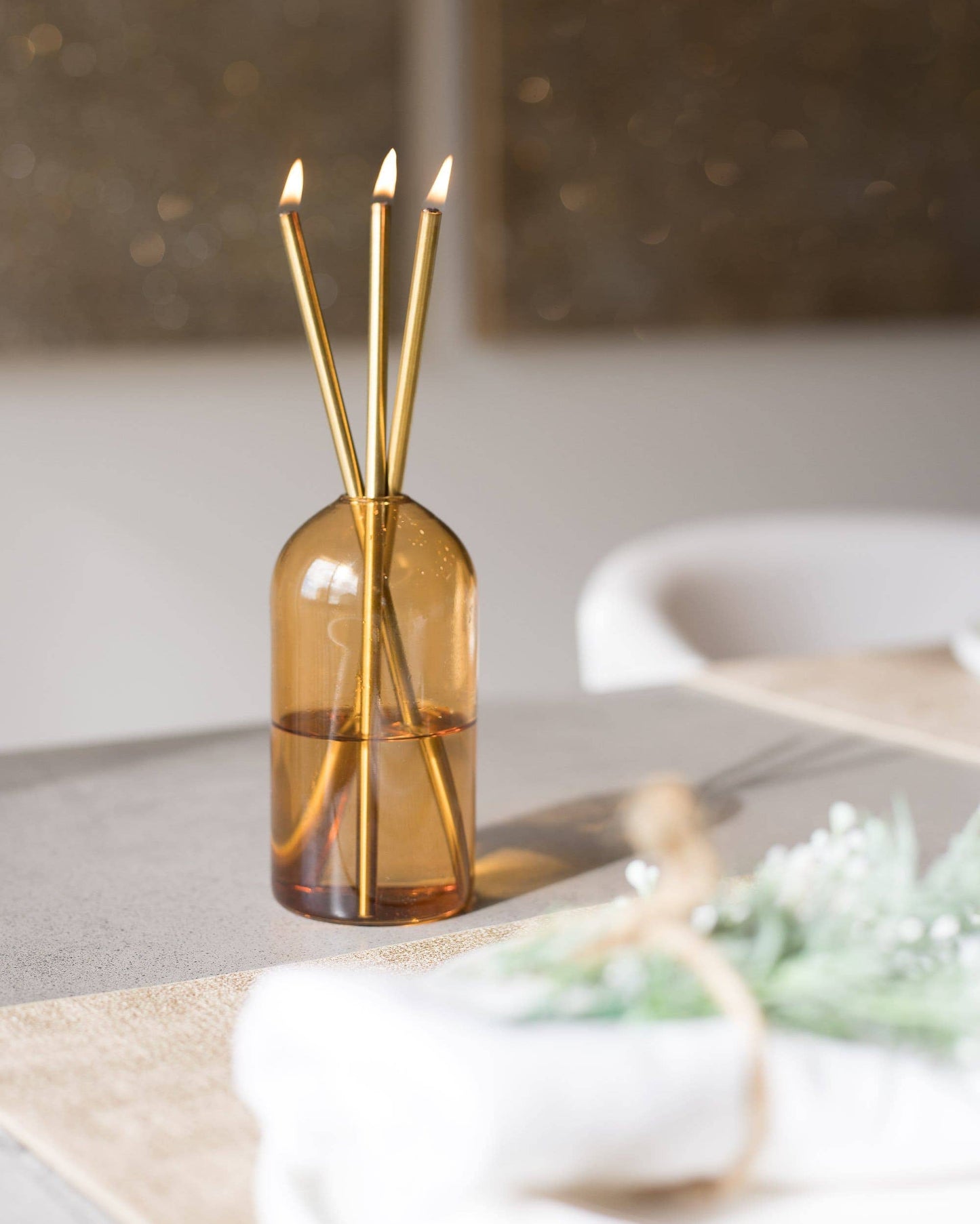 Golden Hour Vase Candle Holder