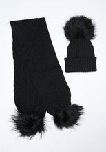 Load image into Gallery viewer, Scarf And Hat Faux Pom Set - Catherine Lillywhite&#39;s
