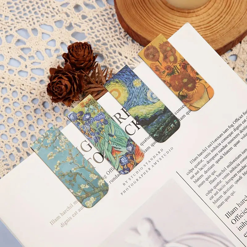 Magnetic Floral Bookmark Set