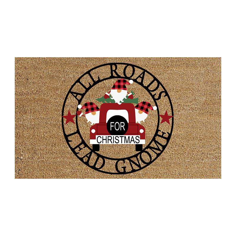 Holiday Gnomes Coir Doormat