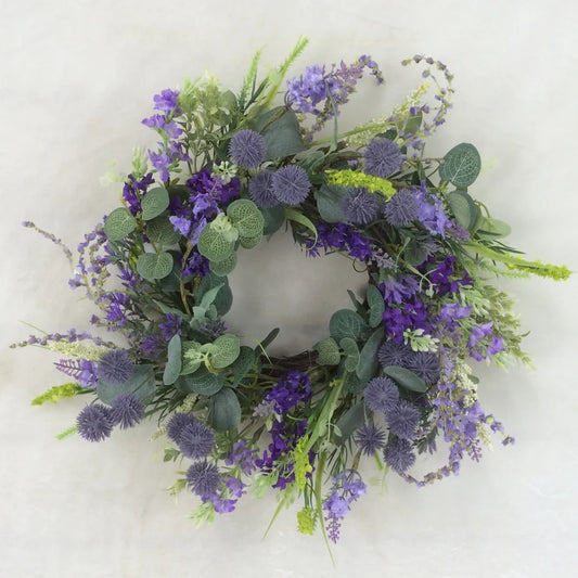 Small and Large Lavender Spring Wreath