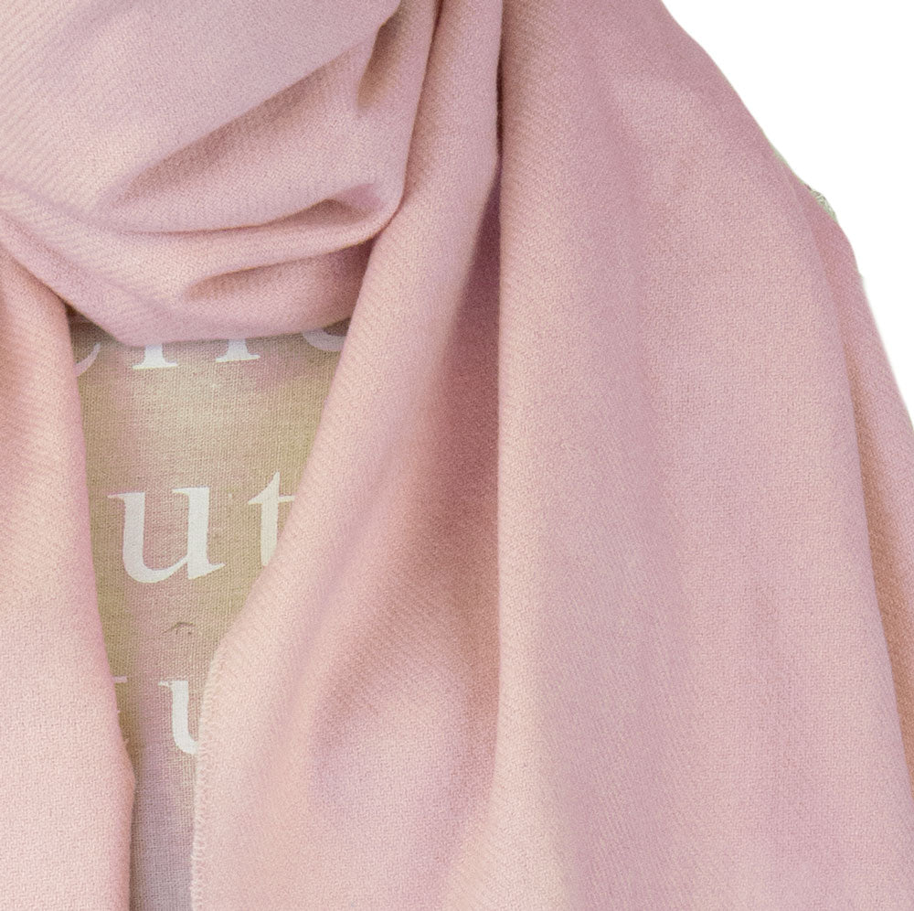 Blush Cashmere Feel Scarf