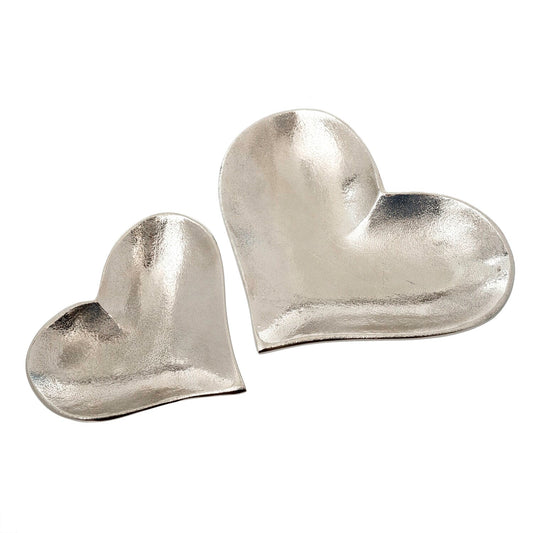 Silver Heart Bowls