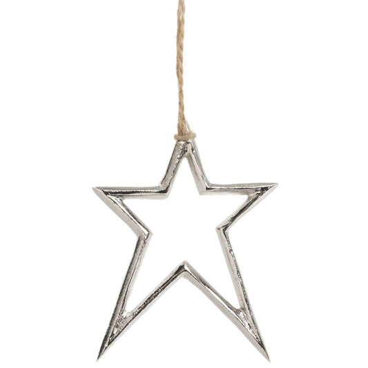 Silver Star Ornament