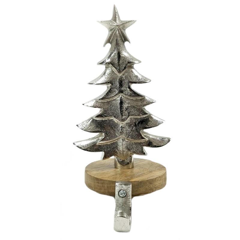 Silver Tree Stocking Holder