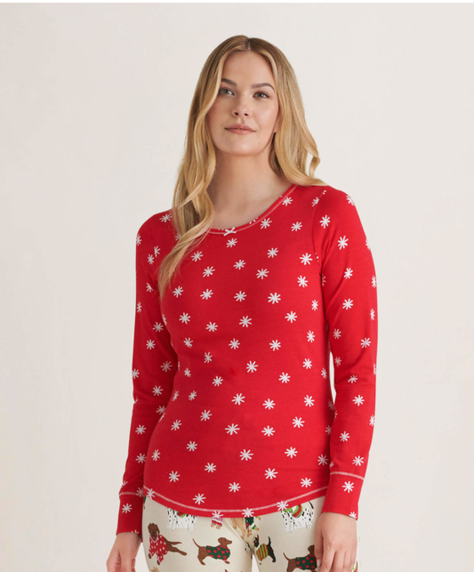 Women's Sleep Shirt, snowflakes - Hatley