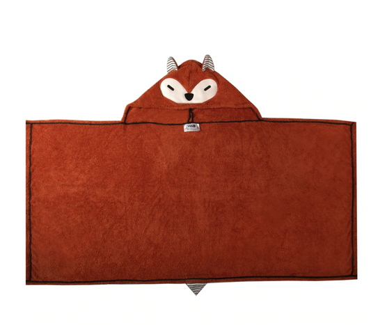 Waci Children's Hooded Towel - fox, rabbit, lamb