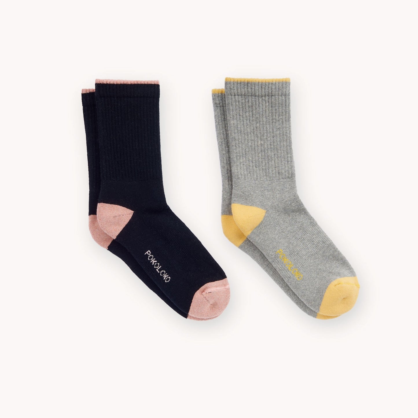 Two Tone Socks Set of Two Pokoloko