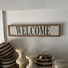 Load image into Gallery viewer, Welcome sign wood
