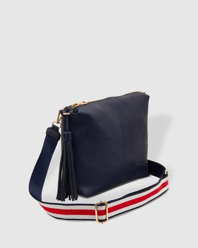 daisy stripe crossbody bag louenhide purses vegan leather