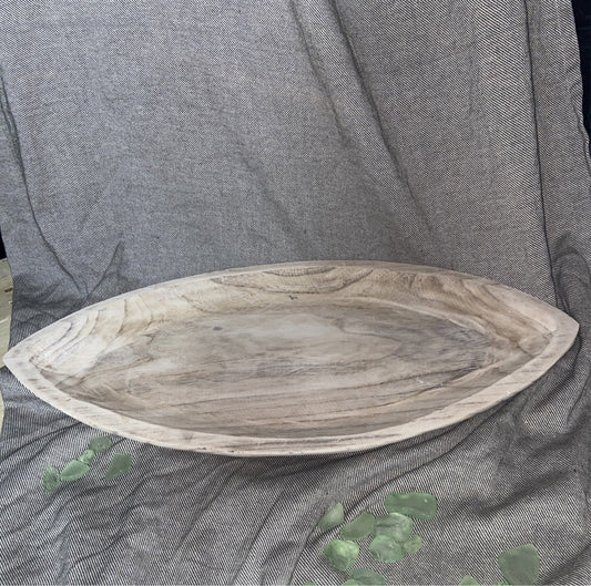 Wooden Oval Tray