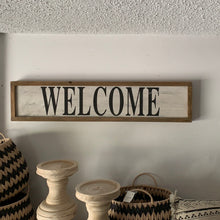 Load image into Gallery viewer, Welcome sign wood

