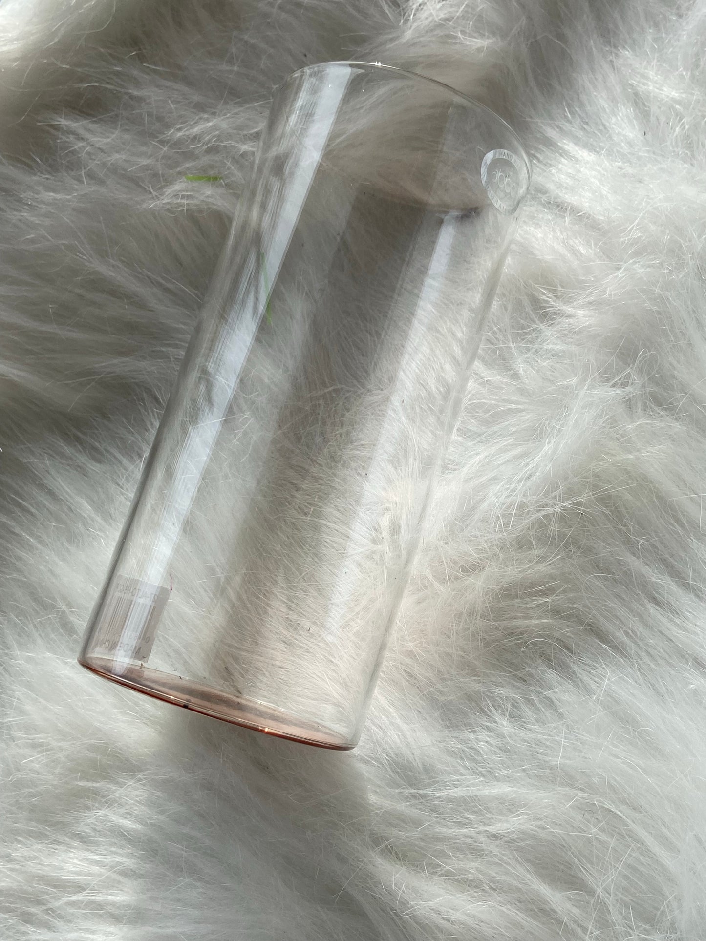 Rose gold tumbler glass