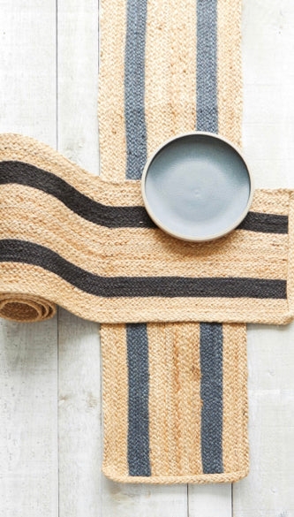 Striped Woven Table Runner