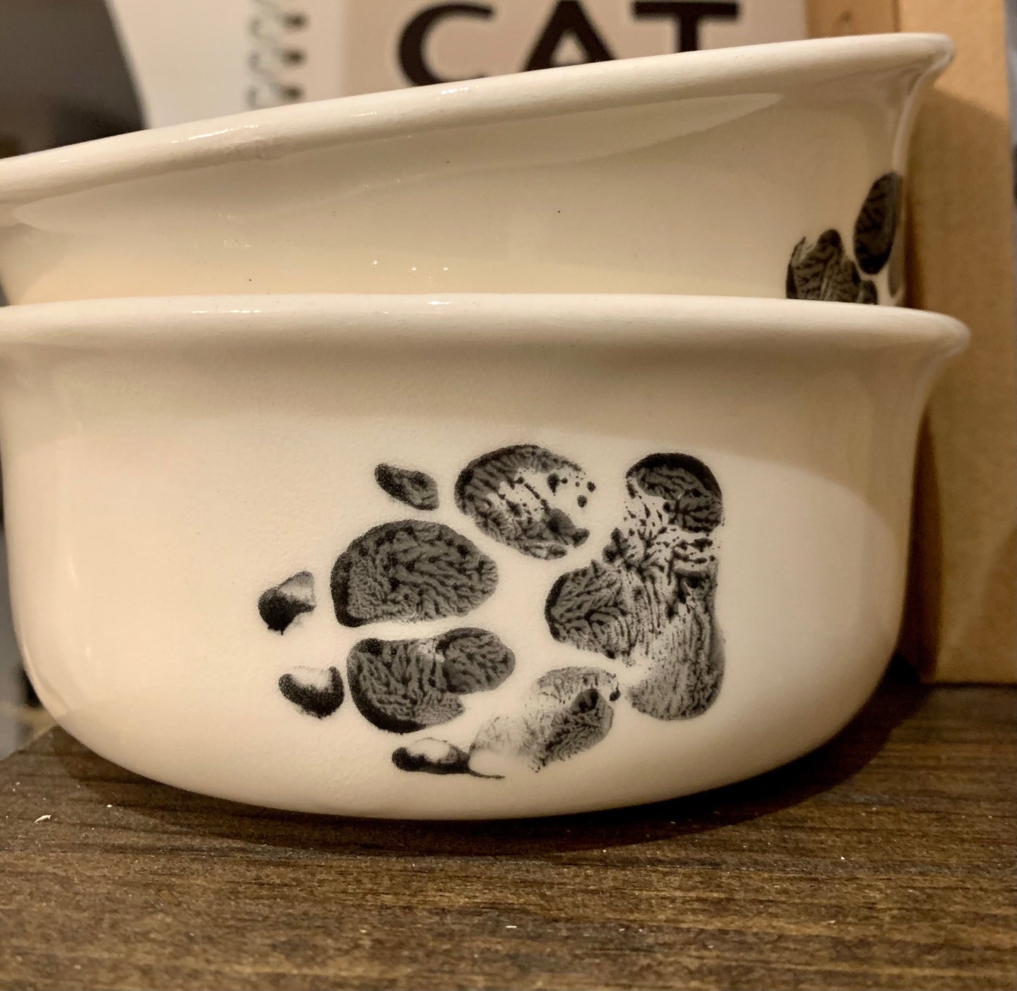 handmade small dog dish or bowl