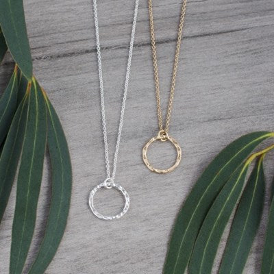 Simple circle necklace  Glee