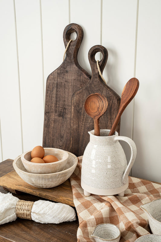 Stoneware Pitchers Footed